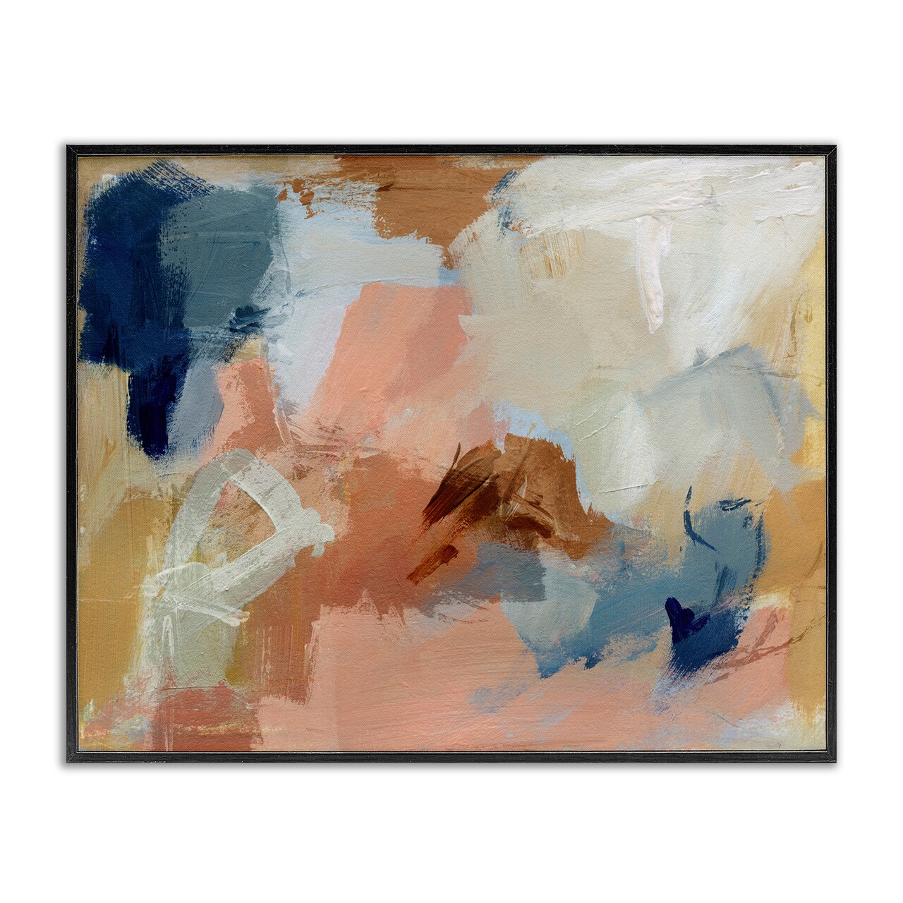 Stupell Industries Rustic Neutrals Painting Framed Giclee Wall Art Design by Victoria Barnes